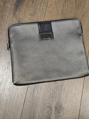 BVLGARI Parfums Metallic Bronze Zip Travel Portfolio Pouch Laptop Sleeve 11"